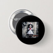 Badge Rond 5 Cm Bb Infirmière Sticker (Devant & derrière)