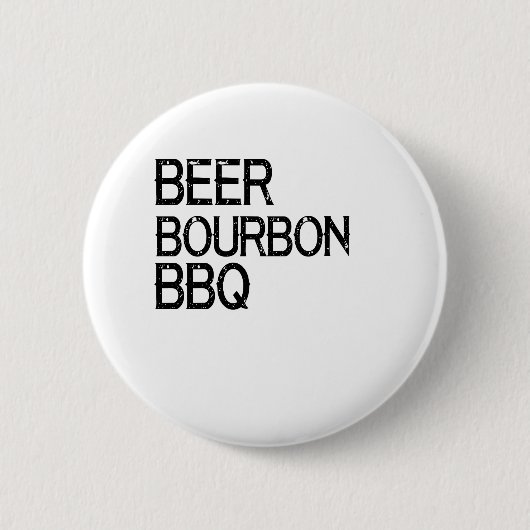 Badge Rond 5 Cm BBQ Bourbon bière (Devant)