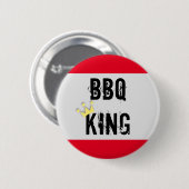 Badge Rond 5 Cm BBQ King (Devant & derrière)