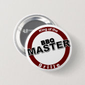 Badge Rond 5 Cm BBQ Master King of the Grille (Devant & derrière)