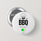Badge Rond 5 Cm BBQ mode on (Devant & derrière)