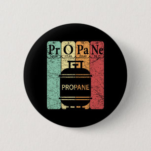 Badge Rond 5 Cm Bbq Propane Éléments de table périodique Grill Bbq
