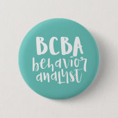 Badge Rond 5 Cm BCBA, analyste du comportement, BCBA (Devant)