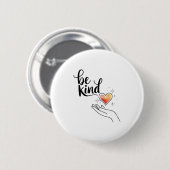 Badge Rond 5 Cm Be Kind Insrational Quote Sitive Motivational  (Devant & derrière)