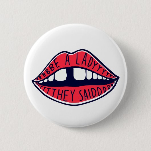 Badge Rond 5 Cm Bea Lady They (Devant)