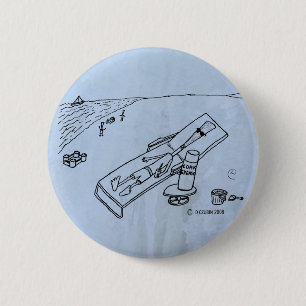 Badge Rond 5 Cm Beach Reed