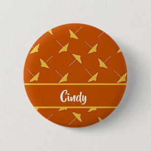 Badge Rond 5 Cm Beach thatch palapa
