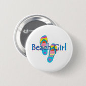 Badge Rond 5 Cm beachgirl (Devant & derrière)