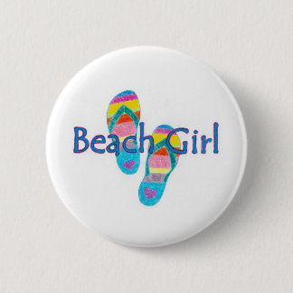 Badge Rond 5 Cm beachgirl