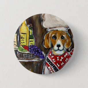 Badge Rond 5 Cm Beagle
