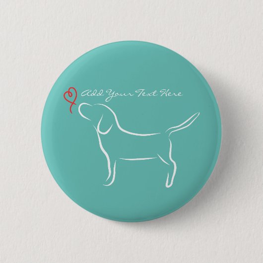 Badge Rond 5 Cm Beagle (Devant)