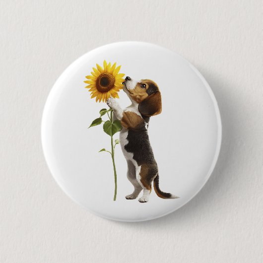 Badge Rond 5 Cm Beagle (Devant)