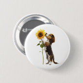 Badge Rond 5 Cm Beagle (Devant & derrière)