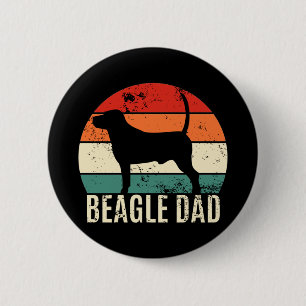 Badge Rond 5 Cm Beagle papa