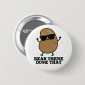 Badge Rond 5 Cm Bean Là Fait Ce Drôle Bean Pun (Devant & derrière)