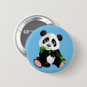 Badge Rond 5 Cm Bear de Panda de caricature mignonne (Devant & derrière)