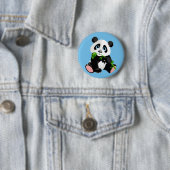 Badge Rond 5 Cm Bear de Panda de caricature mignonne (En situation)