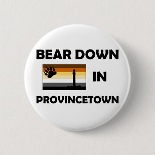Badge Rond 5 Cm Bear Down In Provincetown