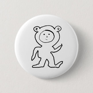 Badge Rond 5 Cm Bear Jammies Kid