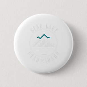 Badge Rond 5 Cm Bear Lake Utah Idaho Camping Bateau
