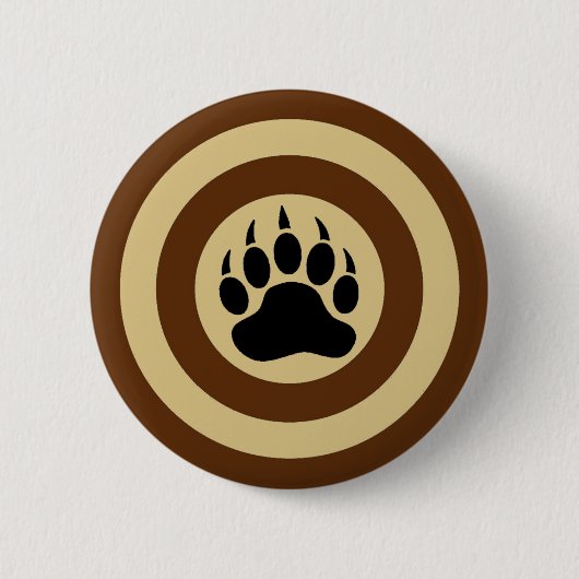 Badge Rond 5 Cm Bear Paw in Super Hero Shield (Devant)