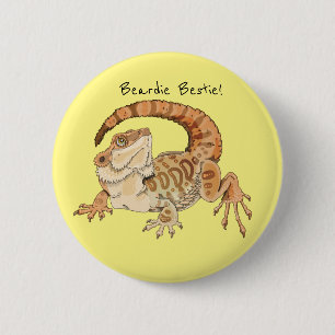 Badge Rond 5 Cm Beardie Bestie !