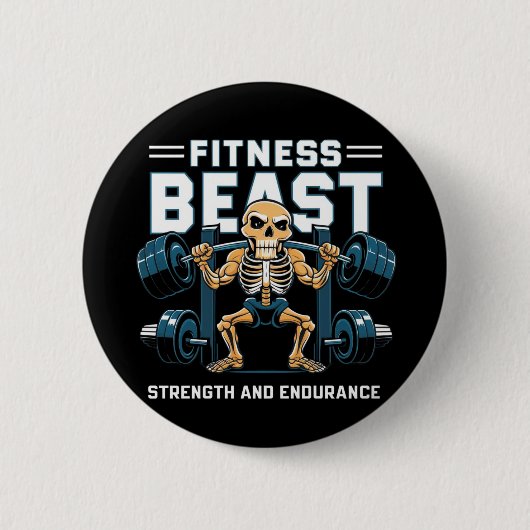 Badge Rond 5 Cm Beast Fitness (Devant)