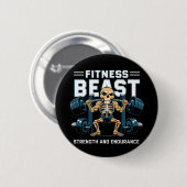 Badge Rond 5 Cm Beast Fitness (Devant & derrière)