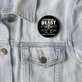 Badge Rond 5 Cm Beast Fitness (En situation)