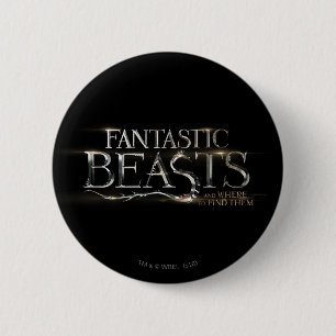 Badge Rond 5 Cm BEASTS FANTASTIQUES ET OÙ LES TROUVER™ Logo