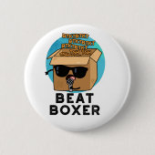 Badge Rond 5 Cm Beat Boxer Funny Beatboxbox Pun (Devant)