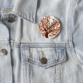 Badge Rond 5 Cm Beau arbre d'automne (En situation)