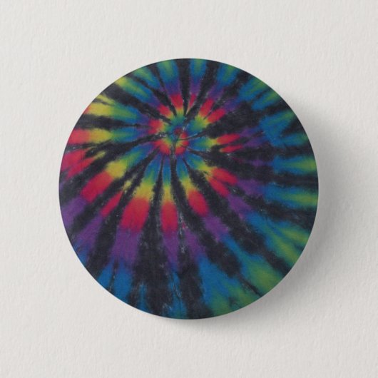 Badge Rond 5 Cm Beau arc-en-ciel tourbillon spirale teinture phatD (Devant)
