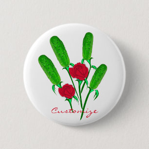 Badge Rond 5 Cm Beau bouquet de Pickle avec RosesThunder_Cove