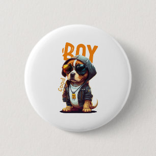 Badge Rond 5 Cm Beau Chien Chien Cute Chiot