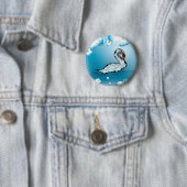 Badge Rond 5 Cm Beau cygne (En situation)