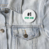 Badge Rond 5 Cm Beau-fils du numéro 1 (En situation)