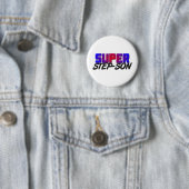 Badge Rond 5 Cm Beau-fils superbe (En situation)