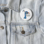 Badge Rond 5 Cm Beau guerrier (En situation)