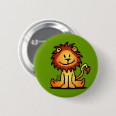 Badge Rond 5 Cm Beau lion (Devant & derrière)