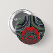 Badge Rond 5 Cm Beau Rouge Aurora Art Imprimer (Devant & derrière)