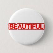 Badge Rond 5 Cm Beau Timbre (Devant)