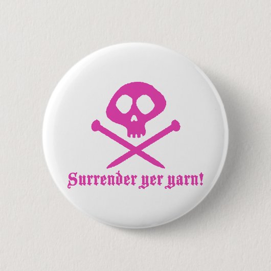 Badge Rond 5 Cm Beau Tricot (Devant)
