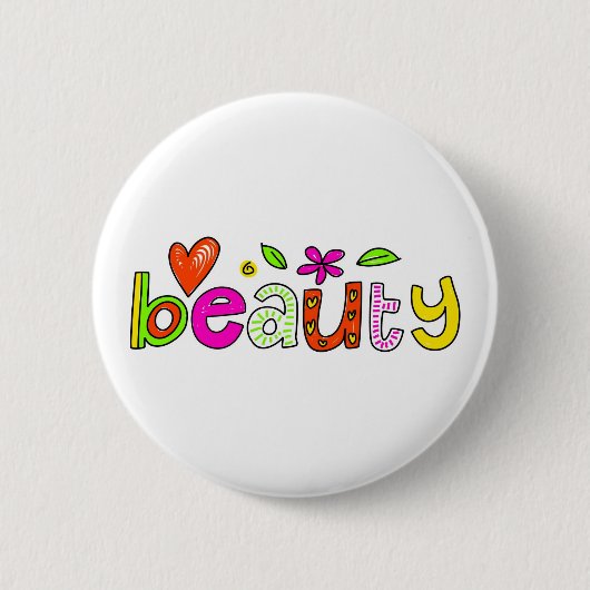 Badge Rond 5 Cm beauté (Devant)