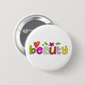 Badge Rond 5 Cm beauté (Devant & derrière)