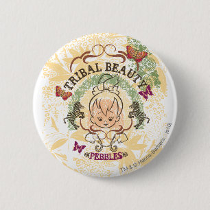 Badge Rond 5 Cm Beauté de tribal de PEBBLES™
