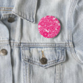 Badge Rond 5 Cm Beautés botaniques Hot rose (En situation)