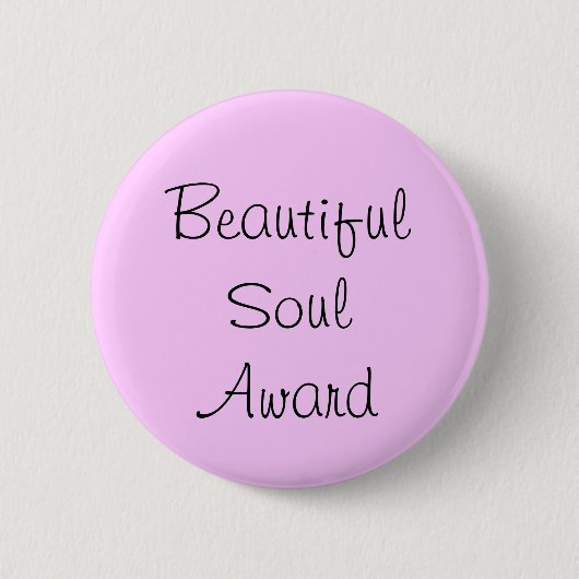 Badge Rond 5 Cm Beautiful Soul Award (Devant)