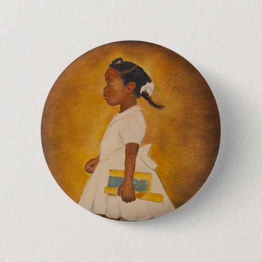 Badge Rond 5 Cm Beaux-arts d'Afro-américain (Devant)