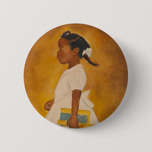 Badge Rond 5 Cm Beaux-arts d'Afro-américain (Devant)